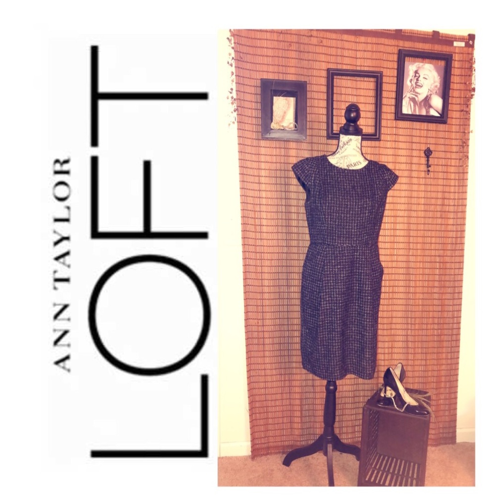 🍂ANN TAYLOR LOFT TWEED DRESS